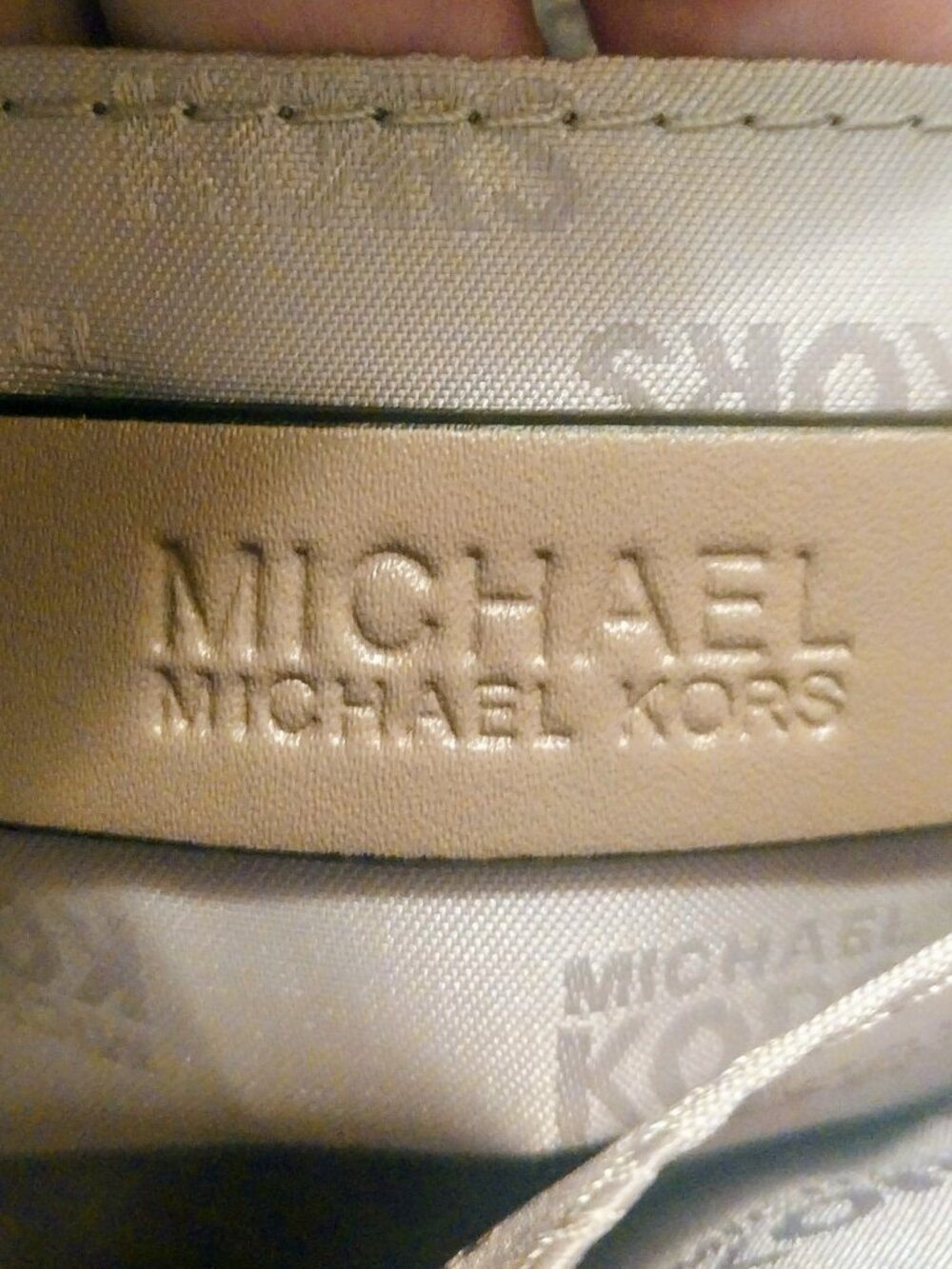 NWT Michael Kors Campbell Python-Embossed Small Leather Satchel 11X9X4 - Picture 11 of 13